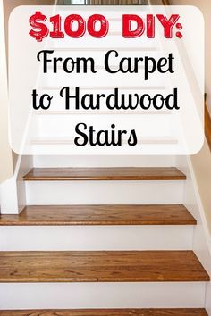 Stair Hacks, Diy Stairs Makeover, Stairs Makeover Design, Redo Stairs, Diy Staircase Makeover, Stairs Makeover Ideas, Stair Renovation, Diy Staircase, Hardwood Stairs