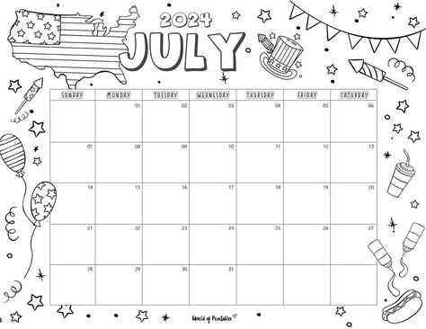 Celebrate July with a burst of creativity! Our printable 2024 calendar is ready to be transformed into your colorful masterpiece. Featuring a grid layout for each day, it's the perfect canvas for your artistic flair. Printable July Calendar 2024, Cute July Calendar 2024, Calander 2024 Ideas, July 2024 Calendar Printable, July 2024 Calendar, July Calendar Ideas, Free Printable Calendar 2024, July Calendar 2024, Printable Calendar 2024