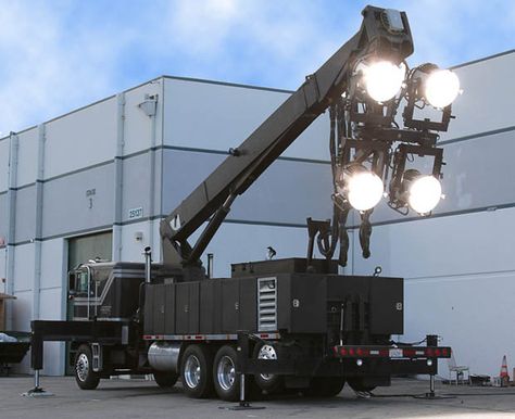 Rent a light truck Movie Lighting, Kino Flo, Cinematography Lighting, Film Equipment, Camera Rig, Light Truck, Motion Pictures, Movie Camera, Lighting Setups