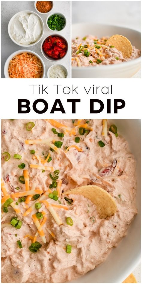 Boat Dip is the easiest poolside party appetizer you'll ever make—and is quite possibly one of the most delicious! Cool and creamy, this crowd-pleasing, ultra-flavorful dip takes just six ingredients to make and is perfect for any party! Boat Dip, Dill Dip Recipes, Homemade Ranch Seasoning, Pimento Cheese Recipes, Poolside Party, Best Appetizer Recipes, Dip Recipes Easy, Easy Party Food, Homemade Tacos