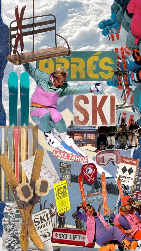 Ski life! #skiing #skiitrip #ski #skilodge #vintageskiing #skibum #skiingaesthetic #skiinginspo Vintage Skiing Aesthetic, Pen Projects, Skiing Aesthetic, Ski Aesthetic, Apres Ski Party, Ski Bums, Ski Art, Dorm Art, Ski Posters