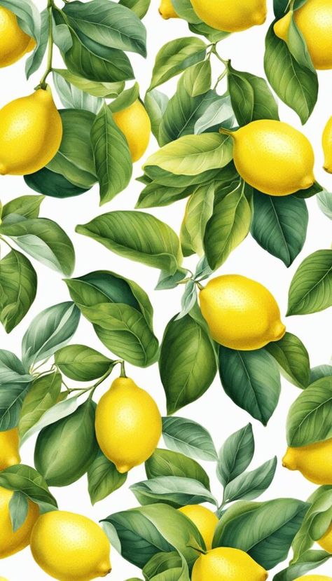 40+ Lemon Pattern Background Illustrations (Free Download) - Trails and Freedom Amalfi Interior, Lemons Aesthetic, Lemon Illustration, Lemon Wallpaper, Lemon Background, Paper Lavender, Aesthetic Phone Wallpaper, Pop Art Fashion, Lemon Pattern