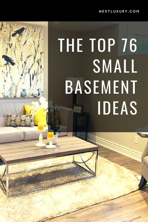 If your basement is more humble than huge, you may wonder if there’s anything you can actually do with the space. Is a basement renovation worth it when your lowest level has a small footprint? In nearly every case, the answer is a resounding, “Yes!” #nextluxury #smallbasement #basementideas #smallbasementdesigns