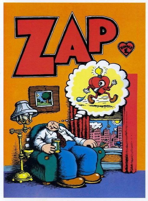 Zap Comics, Crumb Art, Robert Crumb Art, Fritz The Cat, R Crumb, Underground Comics, Art Bin, Underground Comix, Alternative Comics