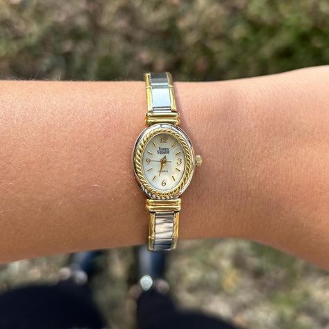 Vintage two tone gold and silver Times Square ladies... - Depop Two Toned Jewelry, Two Toned Watch, Two Tone Jewelry, Ladies Watch, Jewelry Inspo, Pretty Good, Cute Jewelry, Vintage Watches, Gold And Silver