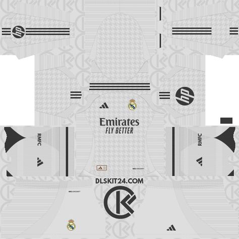 Real Madrid CF DLS Kits 2024-2025 Released Adidas - DLS Kits 2025 Real Madrid, Madrid, Football, Real Madrid Kit, Dream League Soccer Kits, Dls Kits, Soccer Kits, Soccer, Adidas