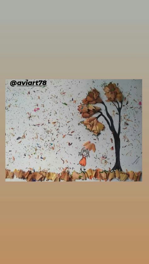 Art From Pencil Shavings, Pencil Dust Art, Pencil Shaving Art Creative, Pencil Shaving Art For Kids, Pencil Shavings Craft, Pencil Shaving Art, Animal Masks For Kids, Pencil Crafts, Paper Folding Crafts