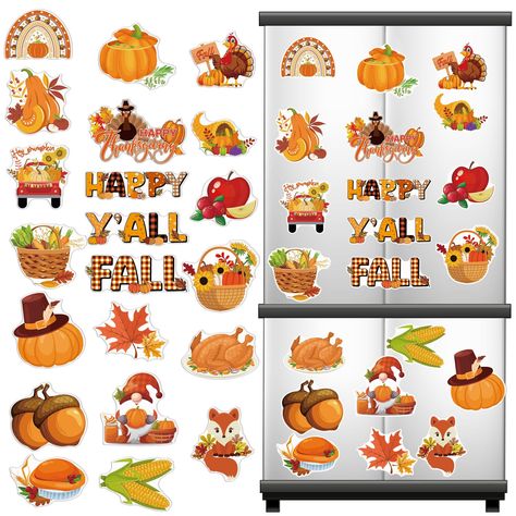 PRICES MAY VARY. 【Package List】You will receive 21 different styles of autumn-themed refrigerator magnets, sufficient quantity and rich styles can easily meet your daily use and holiday decoration needs. The cute and unique design brings a pleasant and relaxing atmosphere to your home and office. 【Fall Thanksgiving Themed Design】Our refrigerator magnets adopt happy fall yall theme design, including turkey, pine cones, maple trees, pumpkins, gnomes, trucks and other classic holiday elements, whic Gnome Magnets, Turkey Gnome, Magnets For Fridge, Holiday Elements, Locker Decorations, Harvest Pumpkin, Maple Trees, Fall Yall, Relaxing Atmosphere