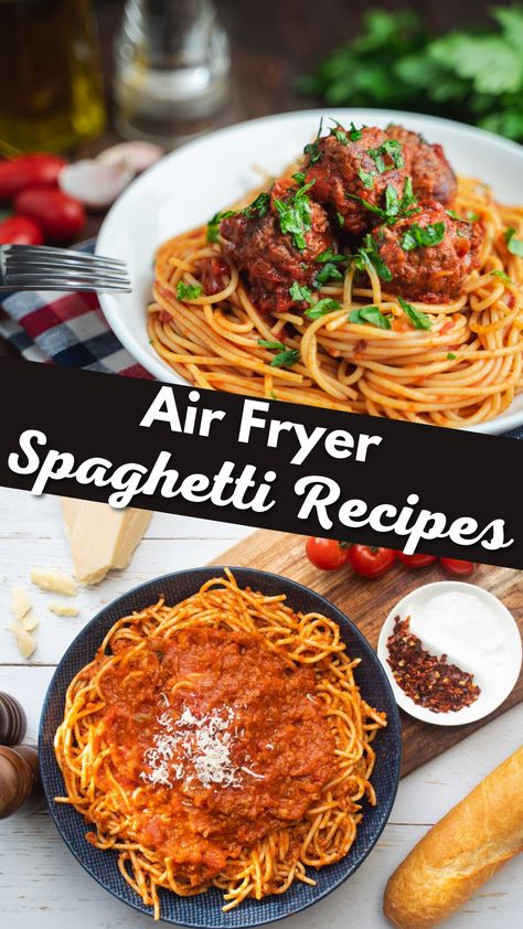 Easy Spaghetti Dinner, Air Fryer Spaghetti, How To Cook Noodles, Ground Beef Spaghetti Sauce, Perfect Spaghetti, Fried Spaghetti, Recipes Spaghetti, Delicious Spaghetti, Cooking Spaghetti