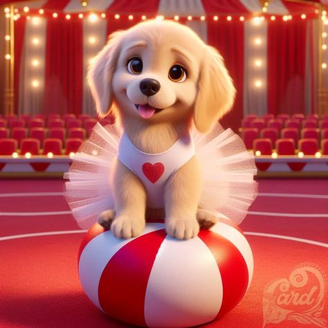 https://card9.com/ai/cute-circus-dog Circus Dog, Circus, Dogs, Instagram