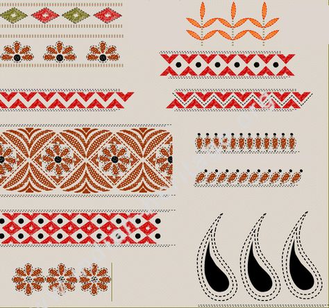 Click to close image, click and drag to move. Use arrow keys for next and previous. Kantha Border Design, Kantha Designs Pattern, Nakshi Kantha Embroidery Designs, Kantha Embroidery Designs Pattern, Katha Stitch Design, Kantha Work Designs, Punjab Illustration, Kantha Stitch Design, Kantha Embroidery Designs