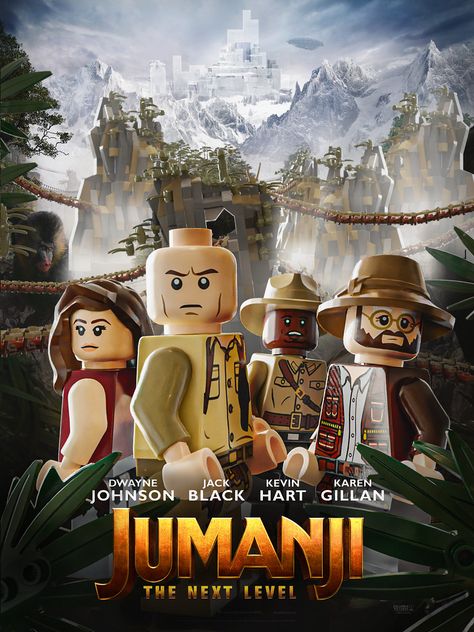 Jumanji Next Level, Jumanji The Next Level, Dc Comics Poster, Lego Watch, Lego Stickers, Lego Poster, Lego Wallpaper, Lego Custom Minifigures, Lego Characters