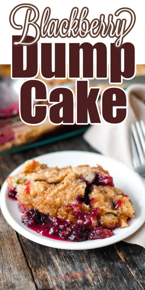 Peach And Blackberry Dump Cake, Blackberry Cobbler Recipe Bisquick, Recipes Using Blackberry Jam, Blackberry Cake Recipe Easy, Blackberry Cobbler Crockpot, Blackberry Dump Cake, Blackberry Recipes Easy, Blackberry Dessert Recipes, Cake Mix Cobbler