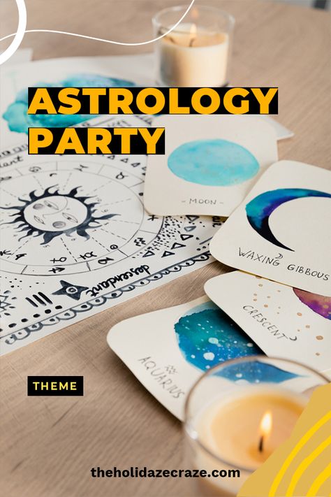 6th House Astrology, Astrology Party, House Astrology, Galaxy Cupcakes, Total Eclipse Of The Heart, First Birthday Favors, Astrology Birthday, Eclipse Of The Heart, Full Moon Party