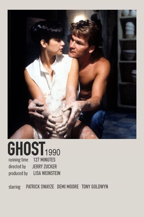 Ghost (1990) Ghost Film, Ghost Movies, Movies To Watch Teenagers, Most Paused Movie Scenes, Film Vintage, Iconic Movie Posters, Girly Movies, Film Posters Minimalist, Great Movies To Watch