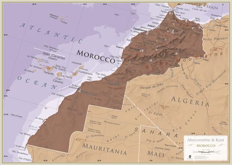 Map Of Morocco, Cairo Map, Morocco Cities, Morocco Sightseeing, Morocco Map, Travel Store, Wynn Las Vegas, Journey Mapping, Atlas Mountains Morocco