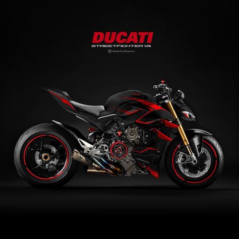 V4 Streetfighter, Ducati Streetfighter V4s, Bike Helmet Design, Ducati 1299 Panigale, Ducati Motorbike, Xe Ducati, Tmax Yamaha, Livery Design, Ducati Streetfighter