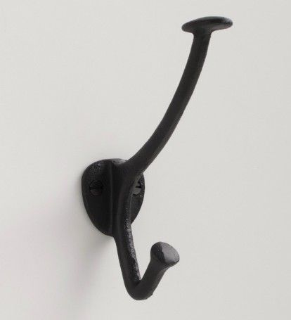 Charter Cast Iron Hook: Remodelista Entryway Hooks, Hallway To Bedrooms, Schoolhouse Electric, Cast Iron Hooks, Hanging Hats, Iron Hook, Hat Hooks, Kitchen Hardware, Hook Design