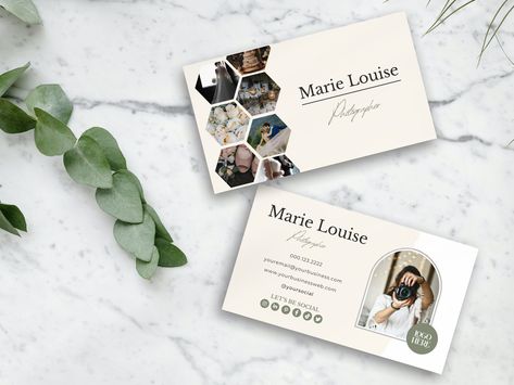 Visiting Cards Design Photographer, Personal Name Card Design, Business Card Design With Photo, Business Card With Picture, Photography Business Cards Ideas, Business Card Photo, Business Card Design Ideas Templates, Photography Card Design, Business Card With Photo