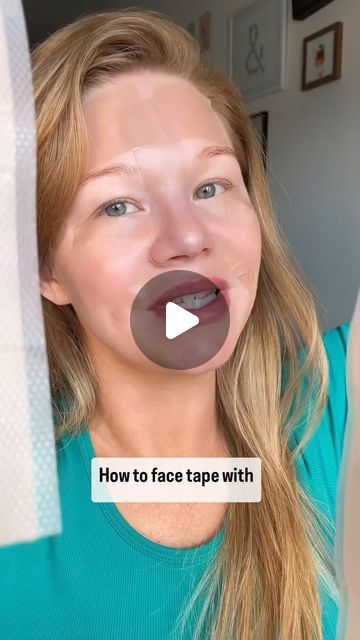 Krystn Walmsley on Instagram: "How to face tape with silicone scar sheets (an update) 🔗  in bio #scartape #skincare" Scar Tape For Wrinkles, Face Tape For Wrinkles, Face Taping For Wrinkles, Silicone Scar Sheets, Silicone Scar Tape For Wrinkles, Silicon Scar Sheet, Face Lift Tape, Tape Face, Silicone Tape