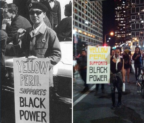 Yellow Peril Supports Black Power | HuffPost American Stereotypes, People Power Revolution, Huey Newton, Community Village, Yellow Peril, Model Minority, Filial Piety, Youth Of Today, Catchy Phrases