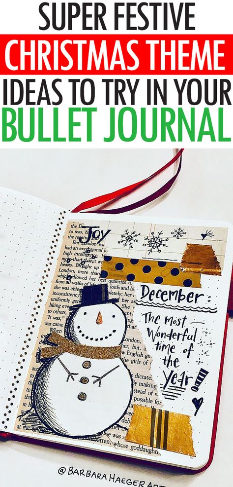 Looking for bullet journaling spreads and theme ideas for the holidays? Get great Christmas bullet journal doodles and cute bujo ideas for the holiday season. #bulletjournal #christmas #bujo #holidays #diy #christmasart #christmasdiy #diychristmas #journaling #doodles #planning Christmas Theme Journal, Xmas Journal Ideas, Christmas Diary Ideas, Christmas Journal Page Ideas, Art Journal Christmas, December Scrapbook Ideas, Christmas Bujo Ideas, Christmas Notebook Ideas, Bullet Journal Christmas Theme