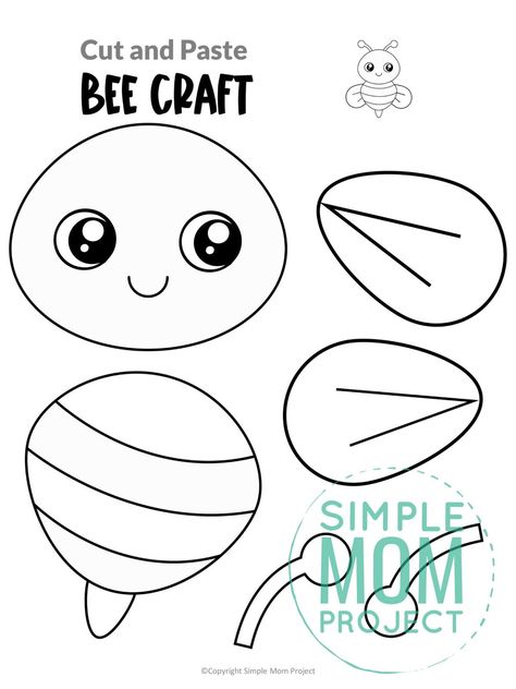 Bee A Good Friend Craft, B For Bee Craft, Bee Craft For Kindergarten, B Is For Bee Craft, Make A Bee Craft, Free Printable Bees, Kids Bee Craft, Printable Bee Template, Preschool Bumble Bee Craft