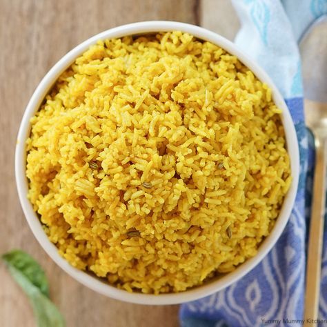 Turmeric Brown Rice, Tumeric Rice, Turmeric Rice, Rice Maker, Golden Rice, Perfect Baked Potato, Spiced Rice, Easy Rice, Rice Recipes For Dinner