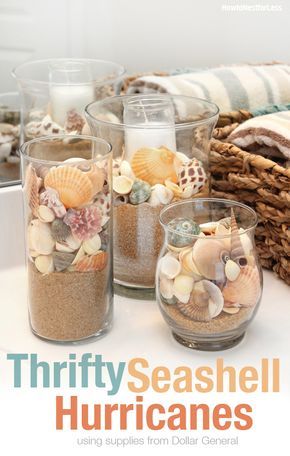 Beachy Summer Bathroom makeover thanks to @nestforless and Dollar General. #DIY Seashell Bathroom Decor, Strand Decor, Summer Bathroom, Seashell Bathroom, Beach Inspired Decor, Beachy Summer, Kraf Diy, Beachy Decor, Shell Decor