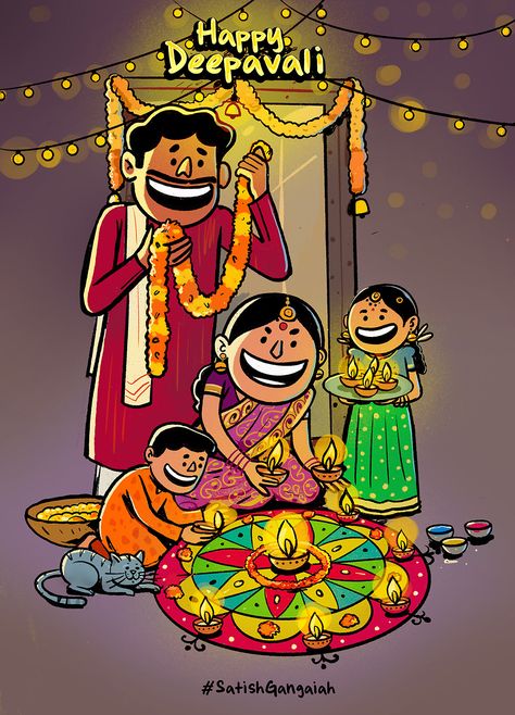 Diwali Festival Drawing, Diwali Animation, Diwali Painting, Happy Deepavali, Diwali Drawing, Happy Diwali Wallpapers, Poster Rangoli, Diwali Photography, Childhood Memories Art