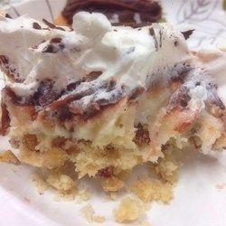 Mountain MaMa Mudslide - Allrecipes.com Mudslide Pie Recipe, Sugar Free Strawberry Cheesecake, Mudslide Recipe, Baked Graham Cracker Crust, Baking Recipes Pie, Sugar Free Cheesecake, Sugar Free Pudding, Mountain Mama, Mudslide