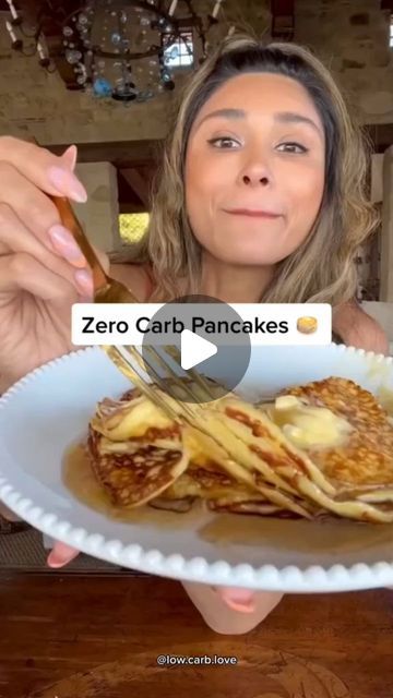 Keto Diet Recipe on Instagram Keto Breakfast Pancakes, Diet Pancakes Recipe, Zero Carb Pancakes, Zero Carb Breakfast, Keto Pancake Recipe, Best Keto Pancakes, Low Carb Love, Aip Breakfast, Zero Carb Foods