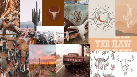 Western Aesthetic Collage, Western Aesthetic Wallpaper, Country Wallpaper, Western Wallpaper, Desktop Wallpaper Macbook, Cow Wallpaper, Collage Landscape, Western Wallpaper Iphone, Country Backgrounds