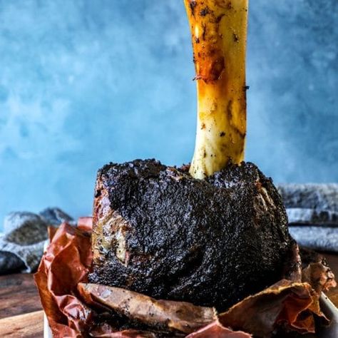 Smoked Beef Shank Recipe, Smoked Beef Shank, Thors Hammer Beef Shank, Beef Shin Recipes, Beef Shank Recipe, Beef Marrow Bones, Smoker Ideas, Smoked Mac And Cheese, Traeger Grill Recipes