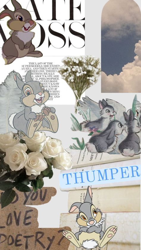 #thumper Thumper Wallpaper, Thumper Disney, Future Wallpaper, Disney Background, Disney Collage, Disney Posters, Disney Phone Wallpaper, Pretty Phone Wallpaper, Cute Simple Wallpapers