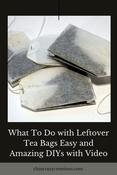 Are you wondering what to do with leftover tea bags? Here are several easy and amazing DIYs that you can use today. What To Do With Expired Tea Bags, Diy Tea Bags, Used Tea Bags, Black Tea Bags, Tea Diy, Peppermint Tea, House Smell, Loose Tea, Tea Bags