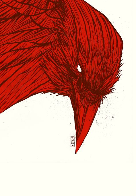 Gilles Vranckx Freckles And Constellations, Red Crow, Red Raven, Crow Painting, Raven Tattoo, Crow Art, Raven Art, Creative Poster Design, Arte Horror