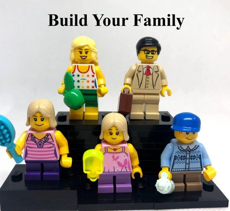 Create Your Own Lego Character, Personalized Lego Figures, 5 Best Friends, Lego Figures, Lego Group, Lego Parts, Lego Minifigures, Lego City, 30th Birthday