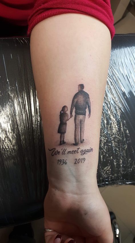 Grandad And Grandson Tattoo, Tattoo For Grandfather, Grandfather Tattoo, Grandpa Tattoo, Cute Tattoos For Women, Birthday Idea, Sleeve Tattoos For Women, Cute Tattoos, Sleeve Tattoos