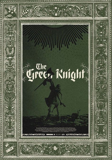 The Green Knight Art, Green Knight Art, The Green Knight, Alt Posters, Green Knight, Cinema Art, Jazz Poster, American Graffiti, Film Poster Design