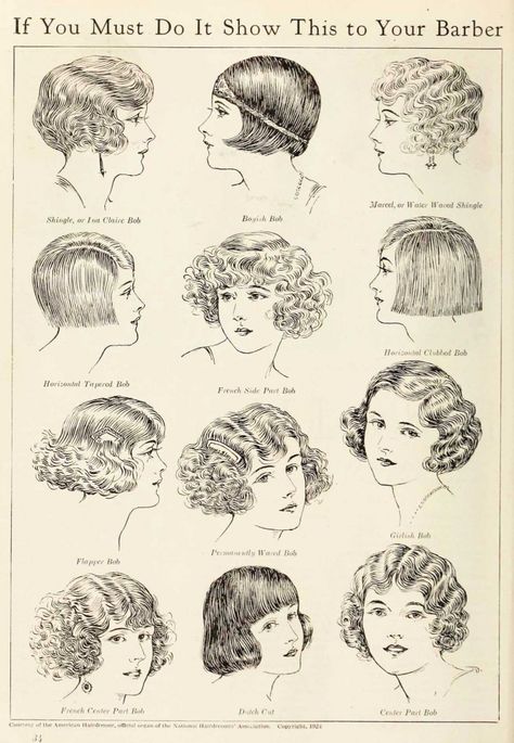 If a women wasn’t wearing a hat in the 1920’s then she had a definite hair-style that she had worked long and hard on. Hair-styles in the 1920’s were very very important to women. They did their hair based on what they were getting ready to do. Hair-styles then were one of the most important parts of a woman’s outfit. British Hairstyle, Cropped Bob, 1920s Hairstyles, 20s Hair, 1920s Aesthetic, Flapper Hair, Bobbed Hair, 1920s Hair, Patron Vintage