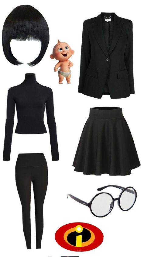 Edna Halloween Costume, Edna Costume, Edna Mode Costume, Edna Mode, Diy Costumes Women, Couples Halloween Outfits, Couples Halloween, Cute Costumes, Couple Halloween