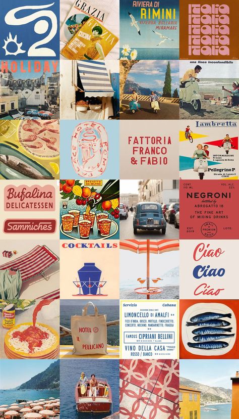 a mood board ~ the italian riviera. - SFGirlByBay Italian Mood Board, Mediterranean Mood Board, Italy Mood Board, Brand Mood Board, Vintage Menu, Italian Riviera, Last Day Of Summer, Pool Bar, Negroni