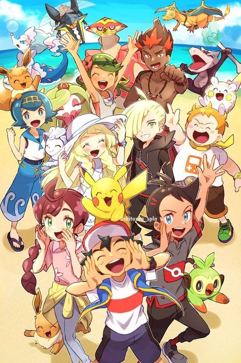 Pokemon Journeys Wallpaper, Ash E Pikachu, Latios Pokemon, Pokemon Anime Characters, Pokémon Journeys, Satoshi Pokemon, Kartu Pokemon, Pokémon Heroes, Pikachu Drawing