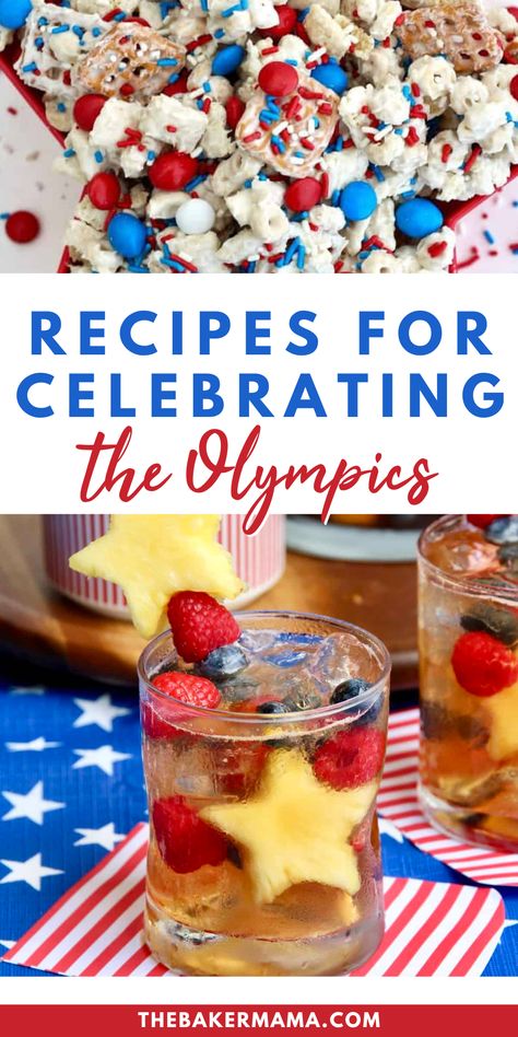 If you are hosting an Olympics party, you should check out all of our recipes!  Salty and sweet snacks, themed food boards and more make watching the Olympic Games all the more festive! Olympics Party Theme, Olympics Food Party, Usa Party Food, Olympic Appetizers, Olympic Games Snacks, Olympic Snack Ideas, Olympic Food Ideas Kids, Olympic Charcuterie Board, Olympic Party Food Ideas