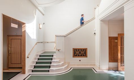 Hackney Town Hall — Hackney Venues Hackney Town Hall Wedding, Hackney Town Hall, London Fields, London Venues, Hall Interior, Bridgetown, Curved Staircase, Room Partition, Glass Roof