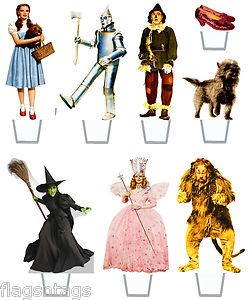 oz Cupcake toppers Wizard Of Oz Paper Dolls, Wizard Of Oz Printables, Wizard Of Oz Cartoon, Wizard Of Oz Cake, Wizard Of Oz Decor, Papercraft Anime, Wizard Of Oz Quotes, Paper Theatre, Paper Puppets