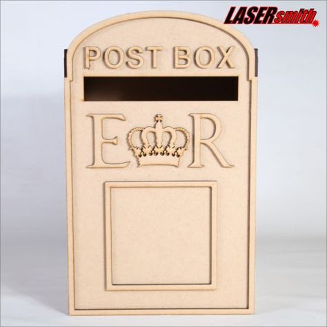 Wedding Post Box, Royal Mail Styled, Flat Pack, Unpainted MDF for Cards etc in Home, Furniture & DIY, Wedding Supplies, Other Wedding Supplies | eBay Simple Wedding Decoration, Wedding Decor Checklist, Wedding Card Post Box, Wooden Card Box Wedding, Decoration On A Budget, Diy Card Box, Decor Checklist, Personalized Desk Name Plate, Wedding Post Box