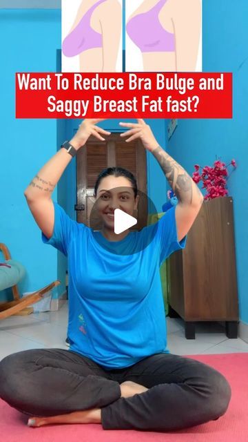 Tanusree Srcd on Instagram: "Reduce bra bulge and lift up saggy breast. #reduce #breast #fatburner #homeworkout #exercise #workout #yoga #yogateacher #dailymotivation #fitness #motivation #fitnesscoach #fitmom #postpartum #upperbodyworkout #armday #backworkout #losefat #healthtips #healthylifestyle #livefitwithtanu" Reduce Bra Fat Exercise, Workout For Chest Women At Home, How To Lift Breast Naturally, How To Shrink Your Breast, Breast Reducing Exercise, Breast Reduce Exercise, How To Lift Breast, Exercise For Saggy Breast, Breast Tightening Exercises