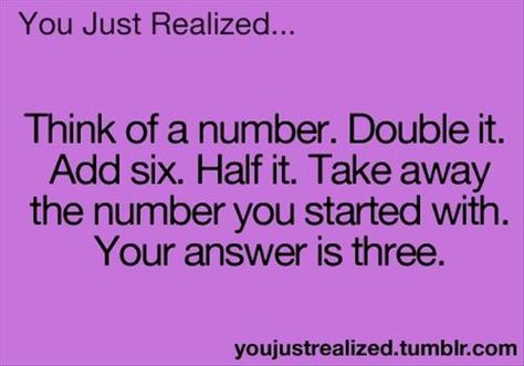 Mind blown! Calvin Und Hobbes, You Just Realized, Math Jokes, Math Humor, Teen Posts, Dump A Day, Mind Tricks, E Card, Brain Teasers